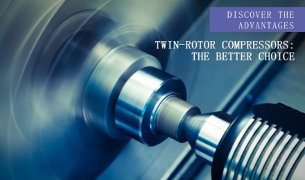 What are the advantages of twin-rotor compressors over single-rotor compressors?